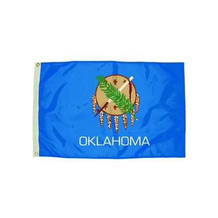 Picture of Flagzone FZ-2352051 3x5 Nylon Oklahoma Flag Heading