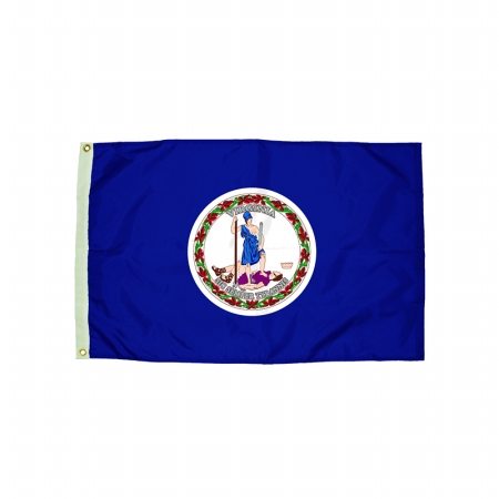 Picture of Flagzone FZ-2452051 3x5 Nylon Virginia Flag Heading
