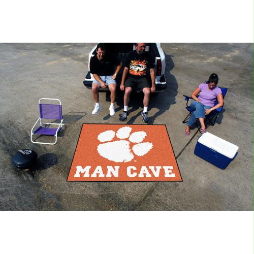 Picture of Fan Mats FAN-14538 Clemson Tigers NCAA Man Cave Tailgater Floor Mat - 60in x 72in