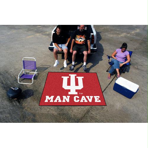 Picture of Fan Mats FAN-14554 Indiana Hoosiers NCAA Man Cave Tailgater Floor Mat - 60in x 72in