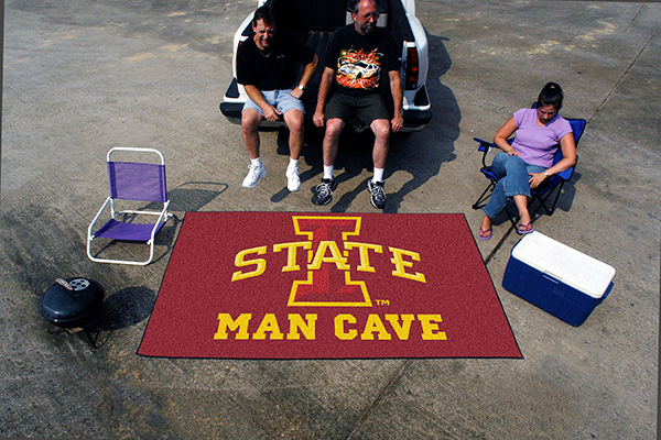 Picture of Fan Mats FAN-14559 Iowa State Cyclones NCAA Man Cave Ulti-Mat Floor Mat - 60in x 96in
