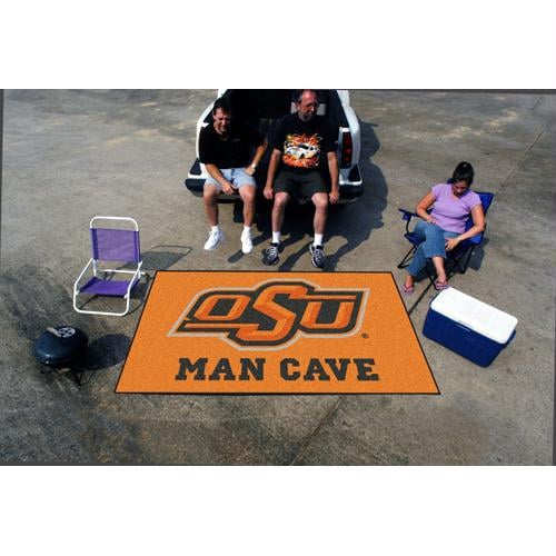 Picture of Fan Mats FAN-14591 Oklahoma State Cowboys NCAA Man Cave Ulti-Mat Floor Mat - 60in x 96in