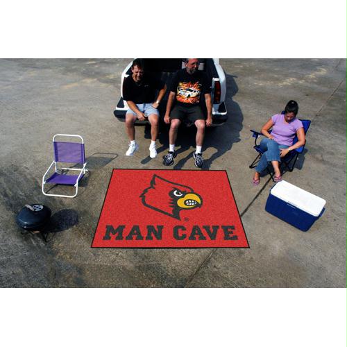 Picture of Fan Mats FAN-14658 Louisville Cardinals NCAA Man Cave Tailgater Floor Mat - 60in x 72in