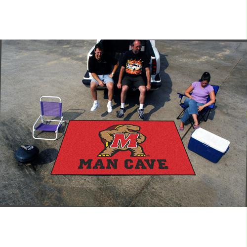 Picture of Fan Mats FAN-14663 Maryland Terps NCAA Man Cave Ulti-Mat Floor Mat - 60in x 96in