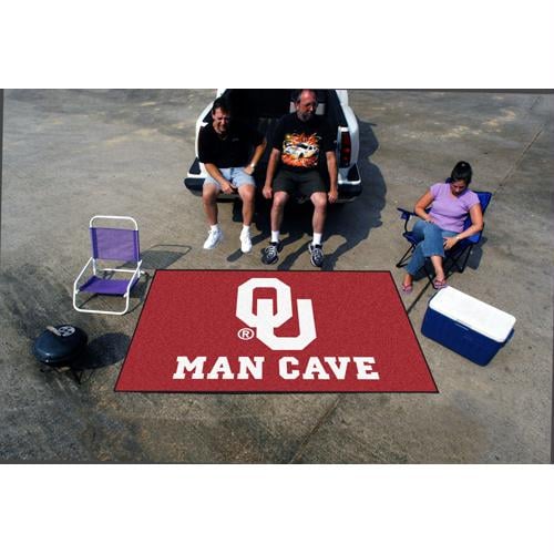 Picture of Fan Mats FAN-14687 Oklahoma Sooners NCAA Man Cave Ulti-Mat Floor Mat - 60in x 96in