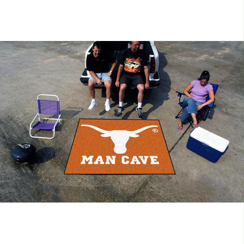 Picture of Fan Mats FAN-14702 Texas Longhorns NCAA Man Cave Tailgater Floor Mat - 60in x 72in