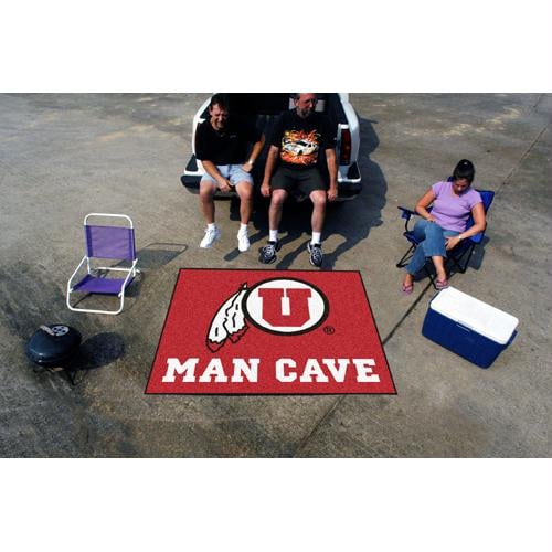 Picture of Fan Mats FAN-14706 Utah Utes NCAA Man Cave Tailgater Floor Mat - 60in x 72in