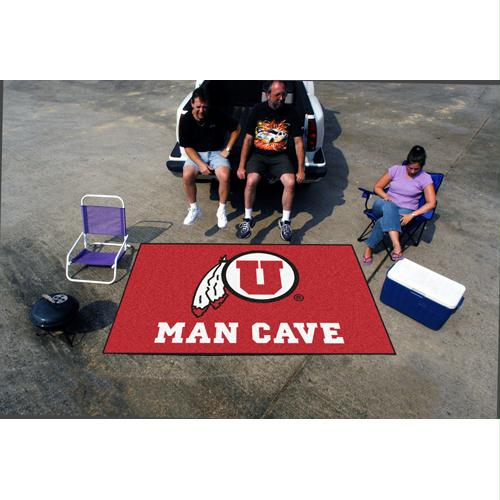 Picture of Fan Mats FAN-14707 Utah Utes NCAA Man Cave Ulti-Mat Floor Mat - 60in x 96in