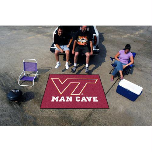 Picture of Fan Mats FAN-14714 Virginia Tech Hokies NCAA Man Cave Tailgater Floor Mat - 60in x 72in