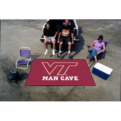 Picture of Fan Mats FAN-14715 Virginia Tech Hokies NCAA Man Cave Ulti-Mat Floor Mat - 60in x 96in