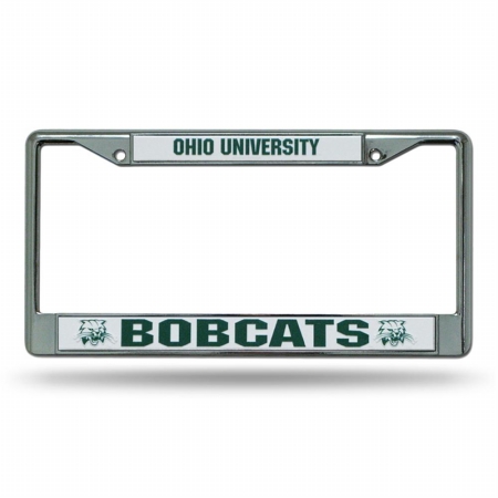 Picture of Rico Industries RIC-FC300301 Ohio Bobcats NCAA Chrome License Plate Frame
