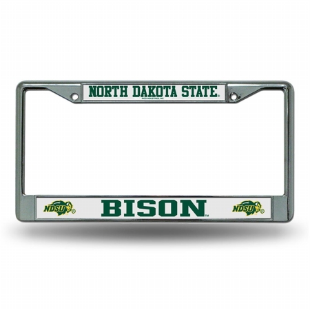 RIC-FC410402 North Dakota State Bison NCAA Chrome License Plate Frame