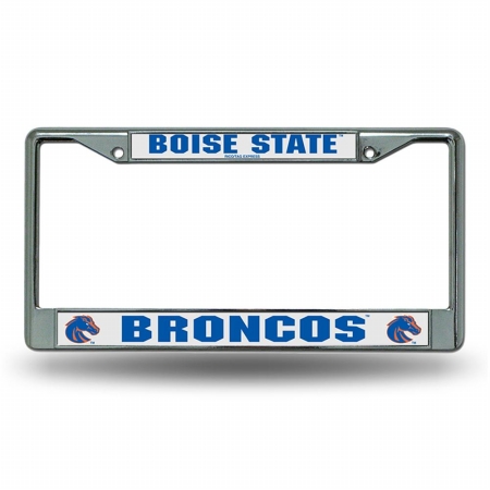 RIC-FC490703 Boise State Broncos NCAA Chrome License Plate Frame
