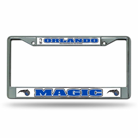 RIC-FC83003 Orlando Magic NBA Chrome License Plate Frame -  Rico Industries