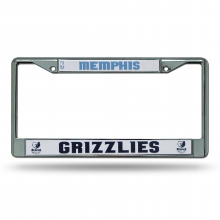 Picture of Rico Industries RIC-FC98003 Memphis Grizzlies NBA Chrome License Plate Frame