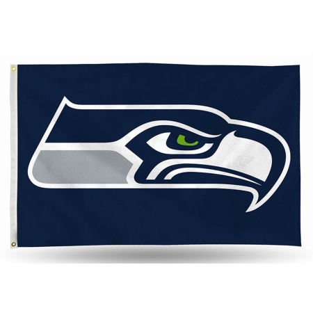 Picture of Rico Industries RIC-FGB2902 Seattle Seahawks NFL 3in x 5in Banner Flag