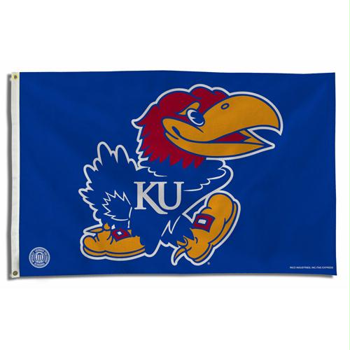RIC-FGB310104 Kansas Jayhawks NCAA 3x5 Flag