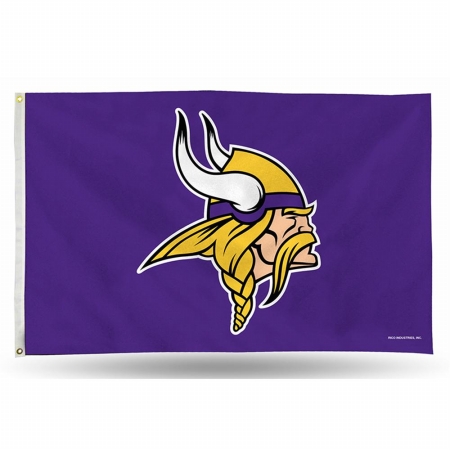 Picture of Rico Industries RIC-FGB3102 Minnesota Vikings NFL 3in x 5in Banner Flag