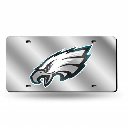 Picture of Rico Industries RIC-LZS2501 Philadelphia Eagles NFL Laser Cut License Plate Tag