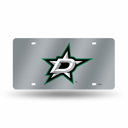 Picture of Rico Industries RIC-LZS8102 Dallas Stars NHL Laser Cut License Plate Tag
