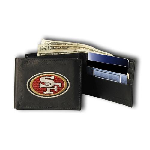 Picture of Rico Industries RIC-RBL1902 San Francisco 49ers NFL Embroidered Billfold Wallet