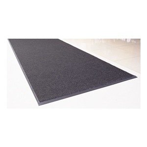 Entrance Mat, Polypropylene, 3/8 in Thick, Charcoal, 3 ft W x 5 ft L