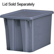 Picture of Rubbermaid Commercial 640-1722-GRAY 1.6 Cubic Palletote Boxgray With O Lid