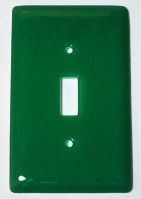 Picture of Aquila Art Glass WP1021-1GS Emerald Green 1 Gang Switch