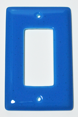 Picture of Aquila Art Glass WP1027-1GD Turquoise Blue 1 Gang Decora