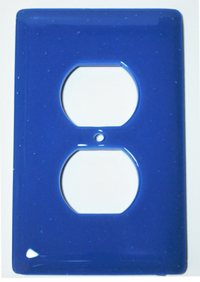 Picture of Aquila Art Glass WP1029-1GR Egyptian Blue 1 Gang Receptical