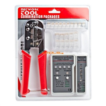 Picture of Cmple 1242-N RJ-45-RJ12 Crimping Tool Kit w- Network Tester and Modular Plugs