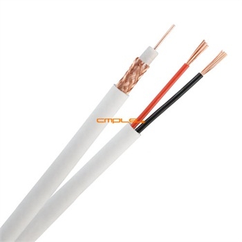 Picture of Cmple 1049-N Siamese RG59 plus 2DC White 500FT CCA-DC Pull Box