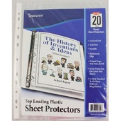 Clear Sheet Protectors- Top Loading 8.5" x 12" Case of 48