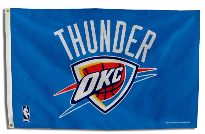 Picture of Rico Industries Inc. FGB68002 Oklahoma City Thunder 3X5 Banner Flag