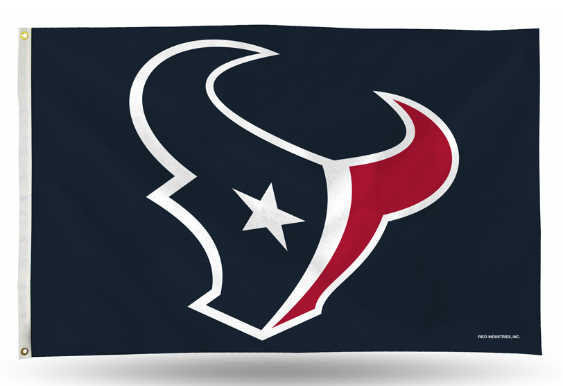 Picture of Rico Industries Inc. FGB0602 Houston Texans 3 X 5 Banner Flag - Navy