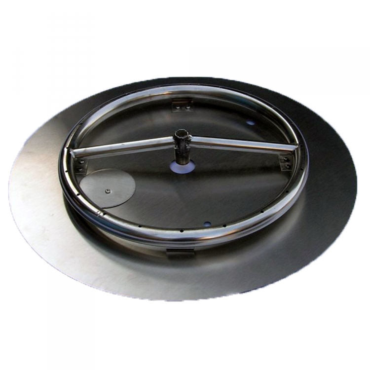 Picture of HearthDistribution FPK-OBRSS-18R 18in SS Fire Pit Ring Burner with Pan
