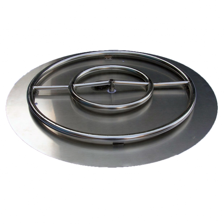 Picture of HearthDistribution FPK-OBRSS-30R 30in SS Fire Pit Ring Burner with Pan