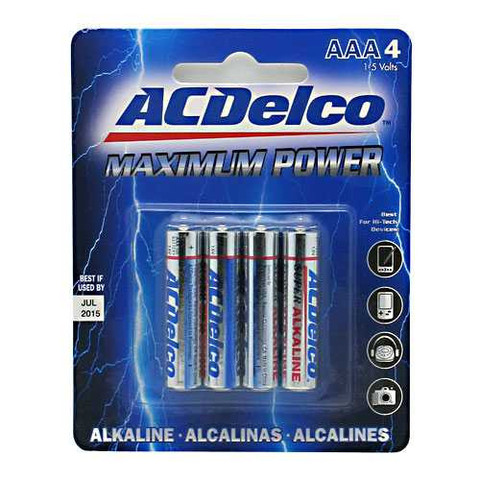Picture of AC Delco AC209 AC DELCO AAA 4 PK MAXIMUM POWER AKALINE