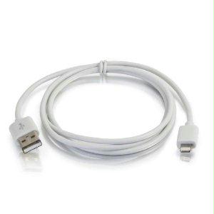 Picture of 35498 C2g 1m Usb A Male To Lightning Male Sync And Charging Cable - White - 3.3ft