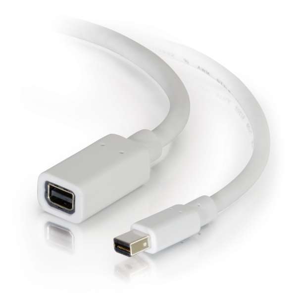 54414  6ft  Mini Displayport Cable M-f Wh -  C2G