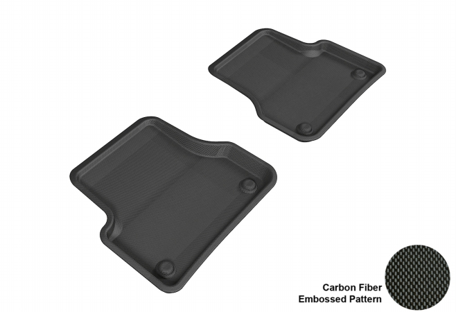 Picture of 3D MAXpider L1AD02221509 AUDI A6/S6/A7 2012-2014 SDN KAGU BLACK R2 Floor Mat