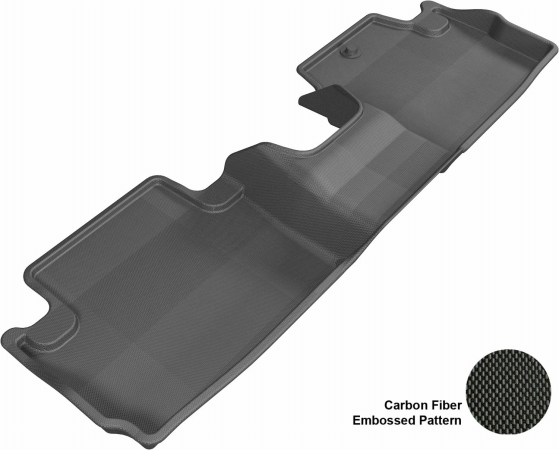 3D MAXpider Second Row Custom Fit All-Weather Floor Mat, Black (L1HD04921509)