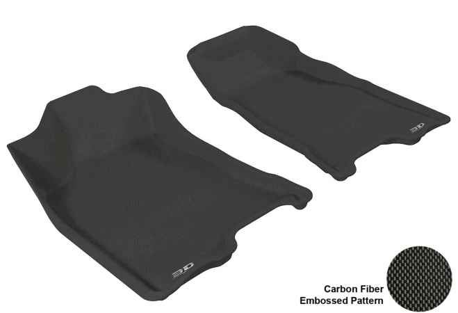 CHEVROLET COLORADO CREW CAB 2004-2012 KAGU BLACK R1 Floor Mat