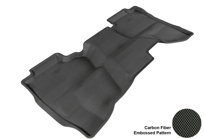 CHEVROLET SILVERADO 1500/ GMC SIERRA 1500 DOUBLE CAB 2014 KAGU BLACK R2 Floor Mat