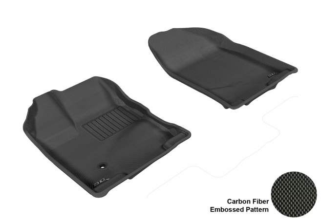 L1FR02011509 FORD EDGE 2007-2013 KAGU BLACK R1 Floor Mat