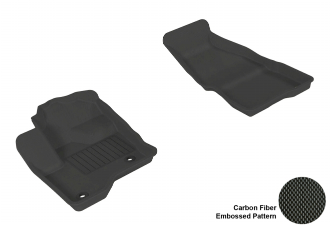 FORD FLEX 2009-2014 KAGU BLACK R1 (2 EYELETS) Floor Mat