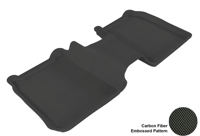 L1FR05121509 FORD FLEX 2009-2014 KAGU BLACK R2 BENCH SEATING (R2 W/ CENTER CONSOLE) Floor Mat