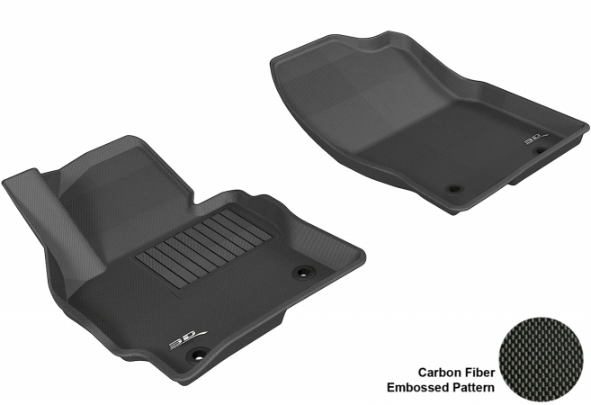 3D MAXpider Front Row Custom Fit All-Weather Floor Mat, Black (L1MZ03811509)