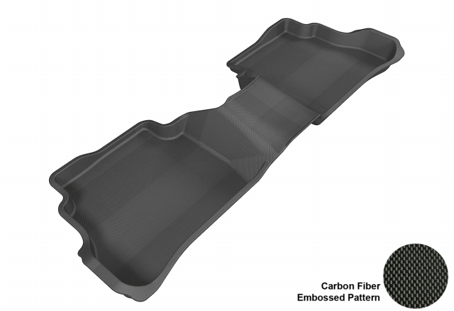 3D MAXpider Second Row Custom Fit All-Weather Floor Mat, Black (L1MZ03821509)