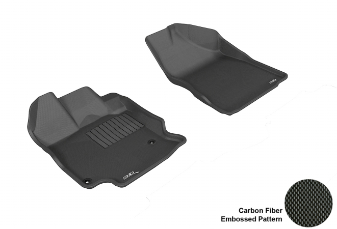 3D MAXpider Front Row Custom Fit All-Weather Floor Mat, Black (L1TY13411509)